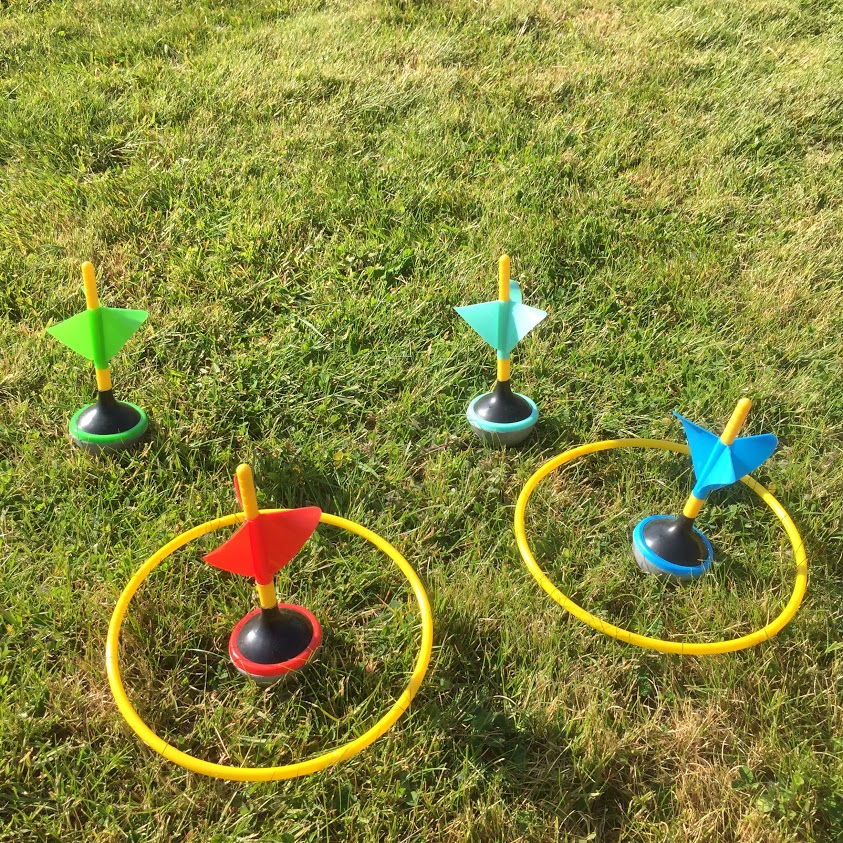 Lawn Garden Darts Set Target Rings Family Summer Fun Skill